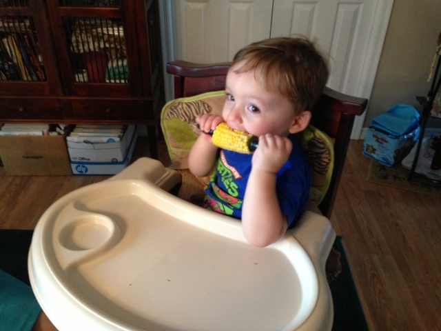 6.16.13 ~ 1st corn on the cob!! yummy!!